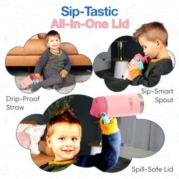 Parkerpal Sipsters Kids Tumbler with Lid & Straw