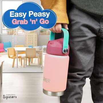 Parkerpal Sipsters Kids Tumbler with Lid & Straw