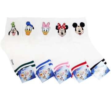 socksense Cartoon Character Series Women and teen girls Licensed Socks Collection (Cotton Blend, M F...