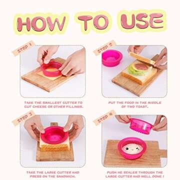 darsun Sandwich Cutter - Fun & Easy Lunches for Kids