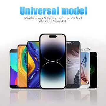 AUKEPO 360° Rotatable Rearview Mirror Phone Holder