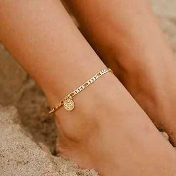 Stunning Zodiac Gold Anklet for Women - Adjustable & Dainty