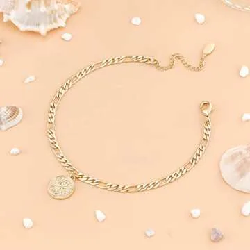 Stunning Zodiac Gold Anklet for Women - Adjustable & Dainty