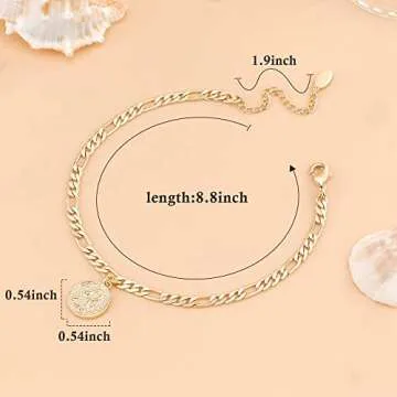 Stunning Zodiac Gold Anklet for Women - Adjustable & Dainty
