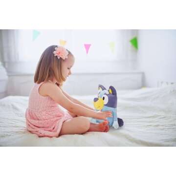 Jay Franco Bluey Mini Plush Pillow Buddy - Super Soft Character Pillow - Polyester Microfiber, 12 In...