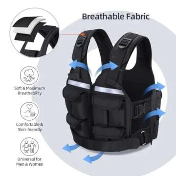 Sportneer Adjustable Weighted Vest 2-42lbs Gym Running