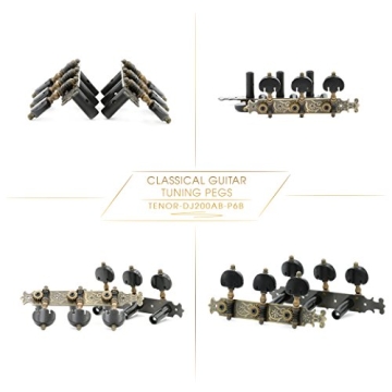 DJ200AB-P6B TENOR Classical Guitar Tuners in Antique Brass