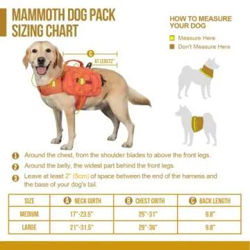 OneTigris Dog Backpack for Medium & Large Dogs