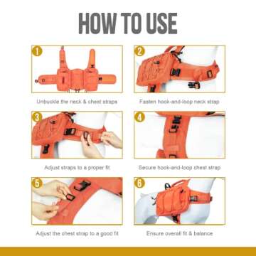 OneTigris Dog Backpack for Medium & Large Dogs