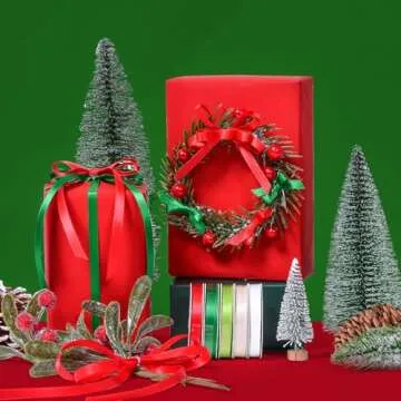 Ribest Double Face Satin Ribbon Set - 100 Yards for Crafting