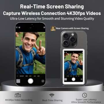 OmniMaster Phone Vlog Selfie Monitor Screen for Creators