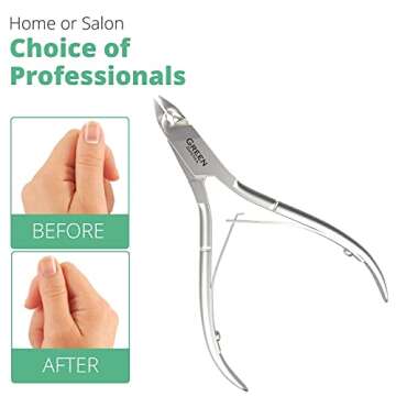 Professional Cuticle Trimmer Nail Cuticle Cutter Stainless Steel Cuticle Nippers with Sharp Blades o...