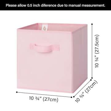 GRANNY SAYS Stylish Cube Storage Bins - 6 Pack