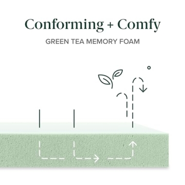 ZINUS Green Tea Memory Foam Mattress - Unmatched Comfort King Size