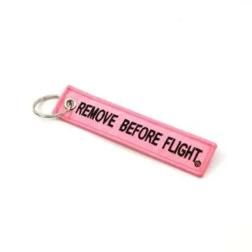 Rotary13B1 Remove Before Flight Keychain Pink Stylish Accessory