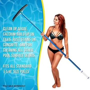 U.S. Pool Supply Professional 18" Stainless Steel Pool Brush