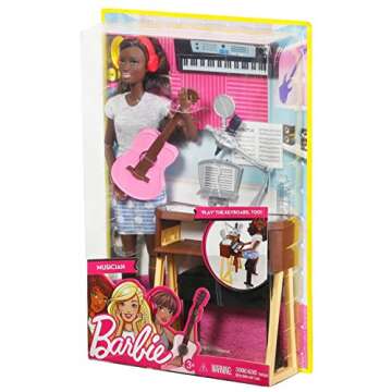 Barbie Musician Doll Playset with Keyboard and Guitar