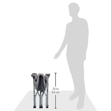 Regalo My Cot Portable Travel Bed, Includes Fitted Sheet, Grey, 1 Count (Pack of 1)