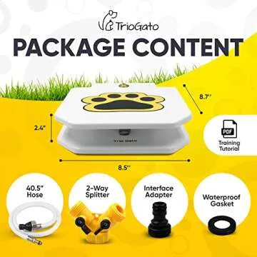Dog Outdoor Fountain Step On, Dog Sprinkler Paw Activated, Drinking Pet Dispenser, Provides Fresh Water, Sturdy, Easy to Use by Trio Gato