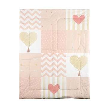 Bedward 100% Cotton Crib Bedding Set with Quilt and Sheet