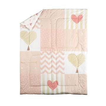Bedward 100% Cotton Crib Bedding Set with Quilt and Sheet