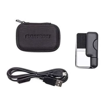 Samson Go Mic Portable Multi-Pattern USB Condenser Microphone That Clips to Your Computer for Podcasting, Recording, Zooming, and Skype