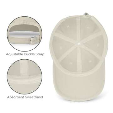 Disney Women's Standard Adult Baseball Cap, Minnie Mouse Adjustable Dad Hat, Khaki, ONE Size