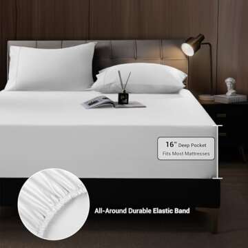 Shilucheng Queen Cooling Sheets - Soft Bamboo Blend Set