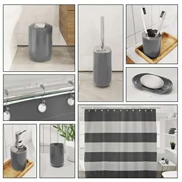 Clara Clark 20PC Gray Bathroom Accessories Set