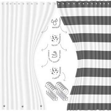 Clara Clark 20PC Gray Bathroom Accessories Set