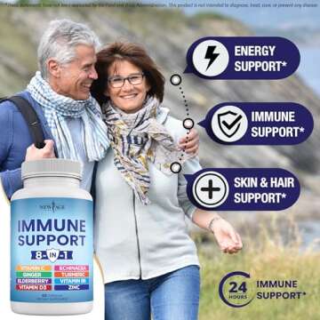 New Age 8 in 1 Immune Support Booster Supplement