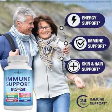 New Age 8 in 1 Immune Support Booster Supplement