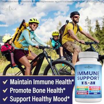 New Age 8 in 1 Immune Support Booster Supplement