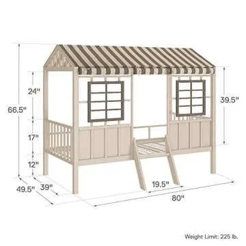 Little Seeds Rowan Valley Forest Loft Bed for Kids