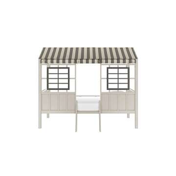 Little Seeds Rowan Valley Forest Loft Bed, Grey/Taupe, Twin