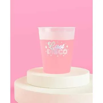 xo, Fetti Bachelorette Party Decorations Last Disco Reusable Cups - 16 Frost Flex Cups | 70s Disco Bach Bridal Shower Gift, Cowgirl Bride Bridesmaid Favors