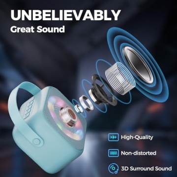 Verkstar Karaoke Machine Portable for Kids & Adults