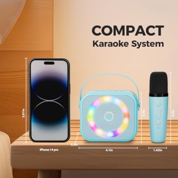 Verkstar Karaoke Machine Portable for Kids & Adults