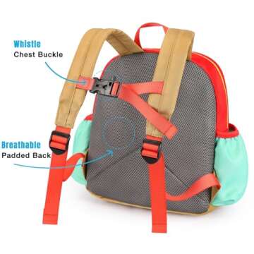STEAMEDBUN Toddler Backpack: Fun, Durable & Safe