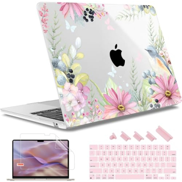 May Chen MacBook Air 13.6" Case - Retro Butterflies Design