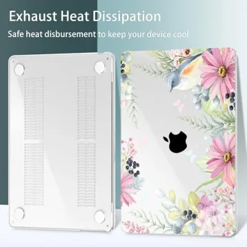 May Chen MacBook Air 13.6" Case - Retro Butterflies Protection