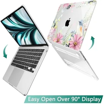 May Chen MacBook Air 13.6" Case - Retro Butterflies Protection