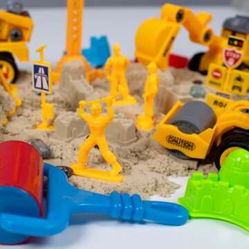 Complete Construction Sensory Bin Kit for Kids Ages 5-12