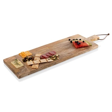 TOSCANA Ravi Rectangular Long Charcuterie Board - Elegant Mango Wood Serving Platter