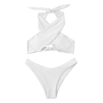 Lilosy Sexy Underwire Push Up Cutout Bikini Set