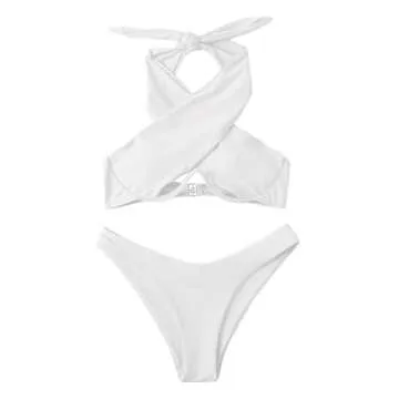 Lilosy Sexy Underwire Push Up Cutout Bikini Set