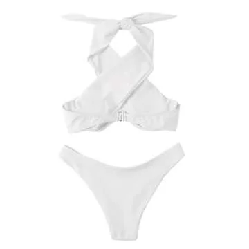 Lilosy Sexy Underwire Push Up Cutout Bikini Set