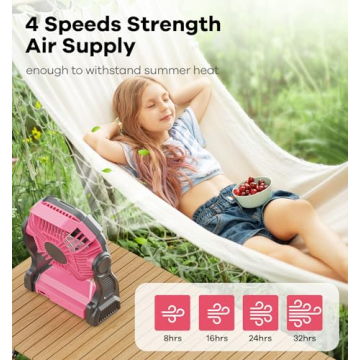 DOWILLDO Camping Fan with LED Lantern - Outdoor Essential