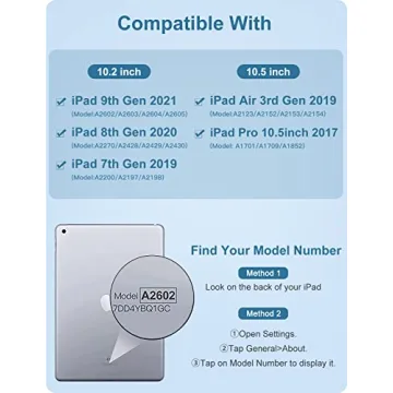 Hamile iPad Keyboard Case with 7 Colors Backlight