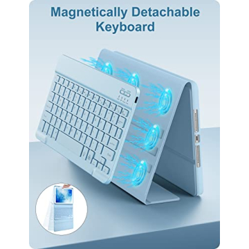 Hamile iPad Keyboard Case with 7 Colors Backlight